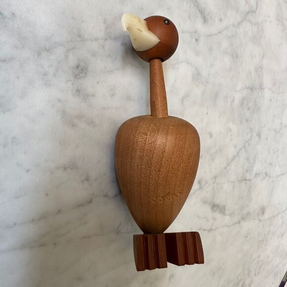 Senshukai Royal Pet Condor Bird Wooden Figurine w/ Card Japan Mid-Century 60-70s - Picture 8 of 14